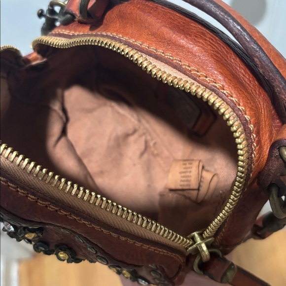 CAMPOMAGGI mini jewel stud circle leather bag - Picture 10 of 15